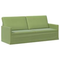 vidaXL 3 vietų sofa Šviesiai žalia 190 x 81 x 82 cm Aksomas