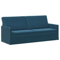 vidaXL 3 vietų sofa Mėlyna 190 x 81 x 82 cm Aksomas