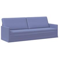 vidaXL 3 vietų sofa Džinsinės mėlynos 220 x 81 x 82 cm Audinys