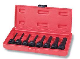 Smūginių sukimo antgalių rinkinys Jonnesway S06A408S; Torx; 1/2''; 8 vnt.