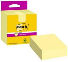 Lipnūs lapeliai 3M Post-it® Super Sticky 76mmx76mm 270 lapelių, geltonos spalvos