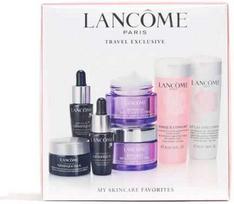 Rinkinys Lancome: Renergie HPN 300-Peptide priešsenis kasdienis veido kremas, 2 vnt., 15 ml + Advanced Genifique priešsenis veido serumas, 2 vnt., 7 ml *Miniatiūra + Advanced Genifique drėkinamasis paakių kremas, 5 ml + Galatée Confort hipoalerginė makiažo valymo priemonė