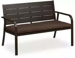 Relaxdays Sodo suoliukas su minkšta pagalvėle