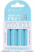 Biovene Kiss-Ready Fresh! Beeswax Peppermint Lūpų balzamas Set, 17 g