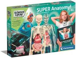 Mikroskopas Clementoni - Mokslas ir žaidimai - Super Anatomy (Šiaurės šalių) (78826)