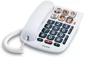Alcatel TMAX 10 Analoginis telefonas Baltas