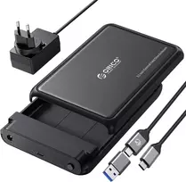 ORICO išorinis 2.5 ir 3.5 col. SATA HDD bei SSD dėklas USB-C 5Gb/s DDL35-C3-BK