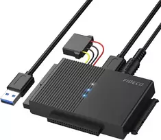 FIDECO HDD/SSD diskų adapteris USB 3.0 SATA ir IDE, 5Gb/s, iki 16 TB, PL319