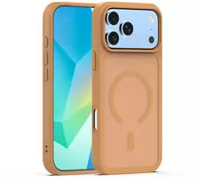 Dėklas Telforceone Mag Matt case for iPhone 17 Pro Max 6,9' / 18 Pro Max 6,9' ruda big hole