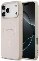 Guess Saffiano Classic Logo MagSafe dėklas iPhone 18 Pro Max / iPhone 17 Pro Max - Rožinė