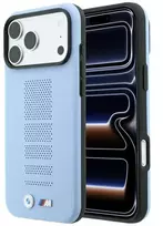 BMW M Mėlyna Perfo metalinis logotipas MagSafe dėklas, skirtas iPhone 18 Pro Max / 17 Pro Max, mėlynas