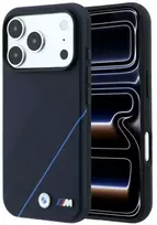 BMW M Tire Track Mėlyna Line MagSafe dėklas, skirtas iPhone 18 Pro / 17 Pro, tamsiai mėlynas