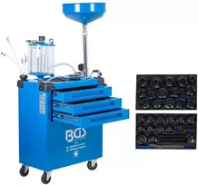Bgs Technic Alyvos aptarnavimo stotelė su alyvos filtrų raktų rinkiniu | 70 l (7119)