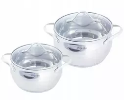 Kamille Puodų rinkinys 4 dalių (2,1+3,7l), nerūdijantis plienas