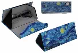 Carmani dėklas akiniams 16cm,žvaigždėta naktis,trikampis