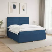 Lova LED lovos čiužinys su LED apšvietimu Mėlyna 160 x 200 cm