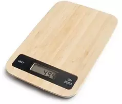 Elektroninės virtuvinės svarstyklės IBILI 631020 Class 5kg su bambuko paviršiumi ir taros funkcija