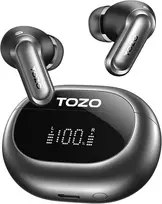 TOZO belaidės į ausis kišamos ausinės Bluetooth 5.4 su ANC, LDAC ir 6 mikrofonais NC20