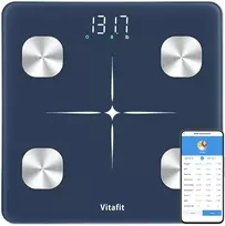 Vitafit išmaniosios kūno sudėties svarstyklės su BIA, LED, iki 182 kg VT7196