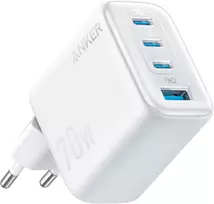 Anker Zolo tinklo įkroviklis USB-C, 70 W, 4 prievadų, baltas, A121C