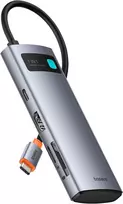 Baseus USB-C 7 viename šakotuvas su 4K 60 Hz HDMI, 100 W PD ir 3 USB-A, YK-60
