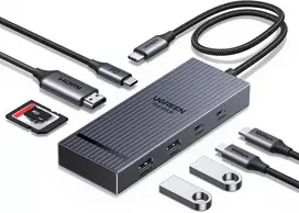 UGREEN USB-C šakotuvas 8 jungčių su HDMI 4K 60 Hz ir PD 100 W, 75027