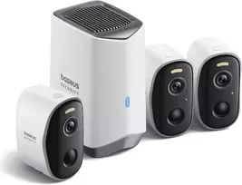 Baseus belaidžių lauko stebėjimo kamerų rinkinys 3 vnt., Wi-Fi, 2K HD, IP67, S0ST00