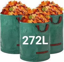 Velway sodo atliekų maišai 3 x 272 l su rankenomis, polipropileniniai 272 lx3p