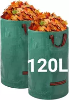 Velway daugkartinio naudojimo sodo atliekų maišai 120 l, 2 vnt., su rankenomis