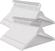 SONGMICS medinės drabužių pakabos 80 vnt., iki 5kg, 44.5 x 23 cm