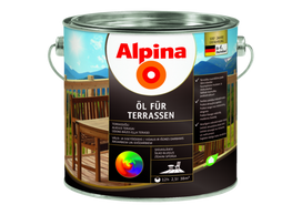 Medinių terasų ir grindų aliejus Alpina Öl für Terrassen (įv. spalvos)