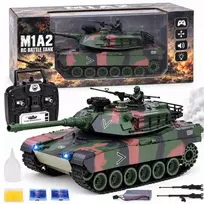 Jokomisiada nuotoliniu būdu valdomas tankas „Abrams M1A1“ RC0770, 1:18