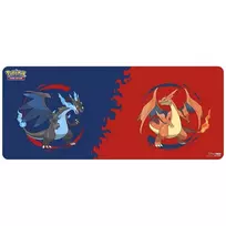Ultra PRO Pokémon „Mega Charizard X & Mega Charizard Y“ stalo žaidimų kilimėlis, 183 × 76 cm