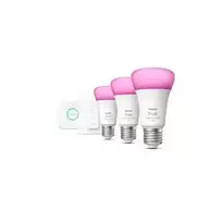 Philips Hue starter kit bridge + 3 x E27 A60 RGBW 9W BT bulb +.