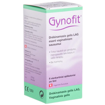 Drėkinamasis vaginalinis gelis GYNOFIT, po 5 ml 6 vnt.