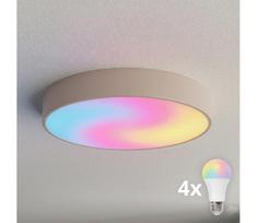 BRILAGI - LED RGBW dimeriuojamas lubinis šviestuvas CLARE 4xE27/12W/230V smėlinis