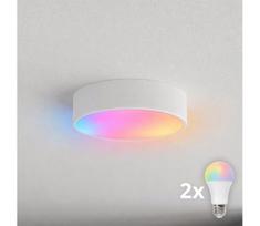 BRILAGI - LED RGBW dimeriuojamas lubinis šviestuvas CLARE 2xE27/12W/230V balta