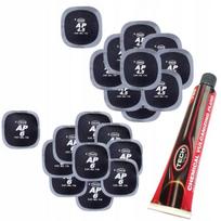 Universalus kamerų ir padangų lopų rinkinys + 20ml klijai Tech