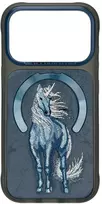 Dėklas NIMMY case MAGNETIC FANTASY ANIMAL UNICORN compatible with MagSafe for IPHONE 18 Pro Max/17 Pro Max mėlynas