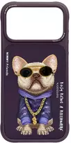 Dėklas NIMMY case GLASSES COOL DOG for IPHONE 18 Pro Max/17 Pro Max violetinė
