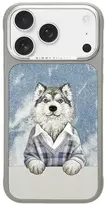 Dėklas NIMMY case GENTLE PETS SERIES DOG compatible with MagSafe for IPHONE 18 Pro/17 Pro pilkas