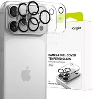 Ringke Camera Full Cover 2 vnt. grūdinto stiklo apsauga iPhone 18 Pro Max - Juodas