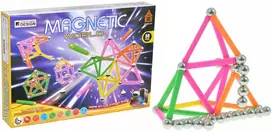 Magnetinis konstruktorius MAGNETIC WORLD, 50 elementų
