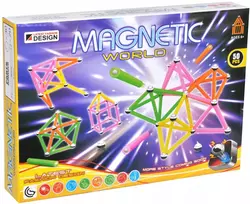3D magnetinių kaladėlių rinkinys vaikams