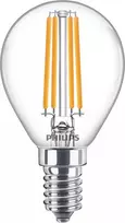Philips LED kaitrinė žvakė skaidri 60W P45 E14 6.5W šilta balta 806lm
