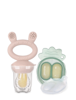 Haakaa - Haakaa Food Feeder + Mini Nibble Tray - Blush - Kūdikių maisto indelis - Rožinė