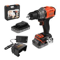 Akumuliatorinis suktuvas-gręžtuvas su akumuliatoriumi Black & Decker BCD382D2XK-QW, 2 Ah