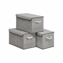 Daiktų laikymo dėžės SONGMICS, 3 vnt, Pilkos, 50 × 30 × 30 cm