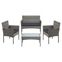 Lauko baldų komplektas SONGMICS GGF004K05, Kėdės, dvivietis suolas ir stalas