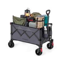 Sulankstomas rankinis vežimėlis SONGMICS GFW115B01, 150 l, iki 150 kg, 4 ratai, Pilka, 80,8 × 93,5 × 49,4 cm